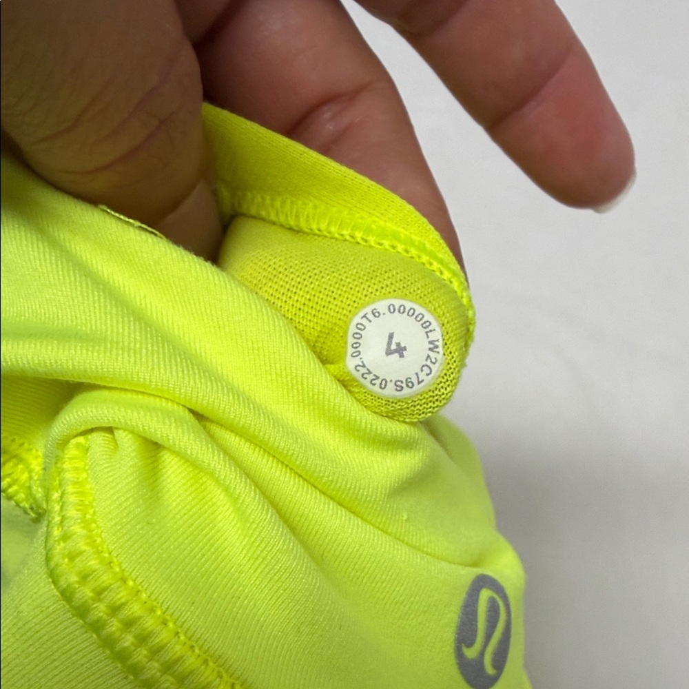 lululemon athletica Neon Yellow Crisscross Back Sports Bra - Picture 4 of 5